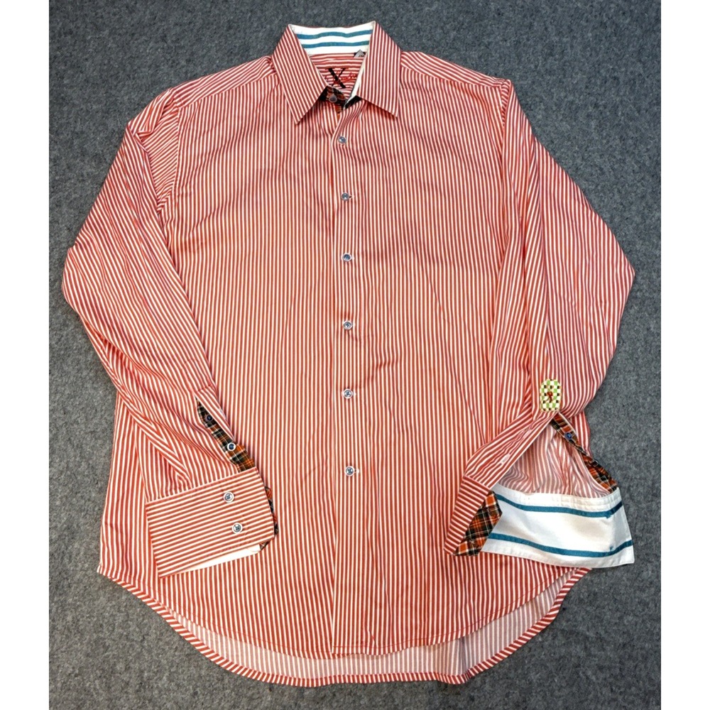 Robert Graham "Frankie" Classic Fit Mens Long Sleeve Button Up Flip Cuffs